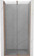 Ścianki i drzwi prysznicowe - Mexen Velar drzwi prysznicowe rozsuwane 100 cm, transparent, miedź szczotkowana - 871-100-000-01-65 - miniaturka - grafika 1