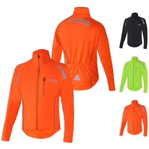 Brisk Bike Męskie kurtki rowerowe wodoodporne softshell termiczne kurtki rowerowe zimowe wodoodporne wiatroszczelne Hi Vis kurtka rowerowa oddychająca i lekka męska damska kurtka rowerowa