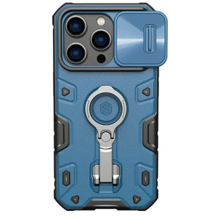 Nillkin CamShield Armor Pro Magnetic Case etui iPhone 14 Pro magnetyczny pokrowiec MagSafe z osłoną na aparat niebieskie - Etui i futerały do telefonów - miniaturka - grafika 1