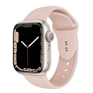 Apple Crong Pasek Crong Liquid Band do Watch 42/44 mm piaskowy róż CRG-44LQB-PSN - Akcesoria do smartwatchy - miniaturka - grafika 1