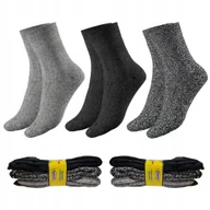 Skarpetki męskie - 6x Męskie SKARPETY WEŁNIANE Grube BEZUCISKOWE r. 35-38 - miniaturka - grafika 1