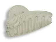 Ozdoby do włosów - Klamra spinka do włosów biały wodospad - miniaturka - grafika 1