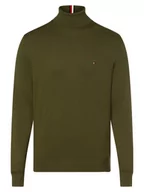Swetry męskie - Tommy Hilfiger - Sweter męski z dodatkiem kaszmiru, zielony - miniaturka - grafika 1