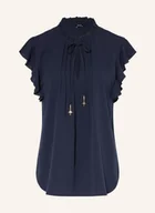 Bluzki damskie - Joop! Bluzka Benita Z Falbanami blau - miniaturka - grafika 1