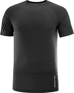 Koszulki męskie - Salomon T-shirt męski Cross Run, głęboka czerń, M - miniaturka - grafika 1