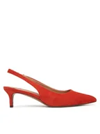 Sandały damskie - LAUREN RALPH LAUREN Sandały 802959263005 Czerwony - miniaturka - grafika 1