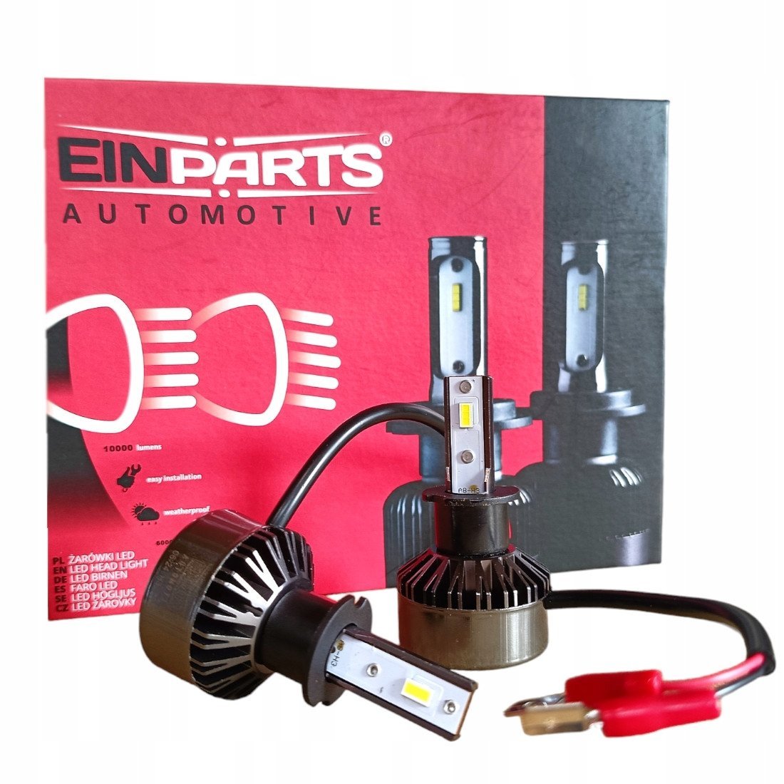Żarówki H3 Led Flip Chip Usa 12/24v 6000k 34w Retrofit Mocne Canbus