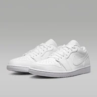 Sneakersy męskie - Męskie Sneakersy NIKE AIR JORDAN 1 LOW 553558-136 – Biały - miniaturka - grafika 1