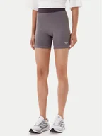 Spodenki damskie - adidas Kolarki Essentials Rib JW3592 Szary Slim Fit - miniaturka - grafika 1