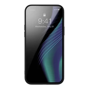 Baseus Crystal Phone Case pancerne etui do iPhone 13 z żelową ramką czarny ARJT000001 - Etui i futerały do telefonów - miniaturka - grafika 2