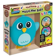 Zabawki interaktywne dla dzieci - Montessori wood Muzyczny ptaszek Lisciani - miniaturka - grafika 1
