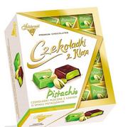 Bombonierki i czekoladki - SOLIDARNOŚĆ Pistachio czekoladki mleczne z kremem o smaku pist... - miniaturka - grafika 1