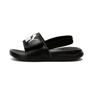 PUMA Unisex Baby Popcat 20 pasek z tyłu Ac Inf Slide Sandały, Czarna puma, biała puma - 27 EU - Paski - miniaturka - grafika 1
