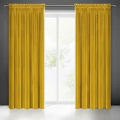Zasłony - Eurofirany Euro Firany Zasłona 140 x 270 Samanta Musztarda Taśma 1222110 - miniaturka - grafika 1