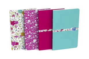 OXFORD NOTESIK FLORAL 9X14 30K 90G Linia - Notesy i bloczki - miniaturka - grafika 1