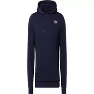 Bluzy męskie - Reebok Męska bluza z kapturem z logo po lewej stronie, Vector Navy, S, Vector Navy, S - miniaturka - grafika 1