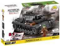 Klocki - COBI 2289 CZOŁG PANZER III AUSF.J WOJSKOWY 2W1 - miniaturka - grafika 1