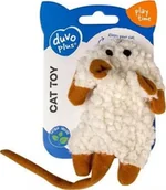 Zabawki dla kotów - Duvo+ Duvo+ Zabawka dla Kota Myszka Kocimiętka Biała - miniaturka - grafika 1