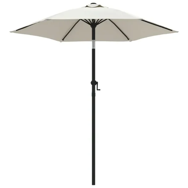 Parasol ogrodowy przechylny, piaskowy biały/ciemnoszary, 200 x 224 cm