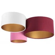 Oprawy, klosze i abażury - Kolorowa plafoniada ze złotym wnętrzem abażura G6-L09 - miniaturka - grafika 1