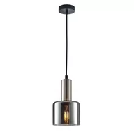 Lampy sufitowe - Italux Santia lampa wisząca 1-punktowa nikiel satyna/dymiona PND-65342-1-SC+SG PND-65342-1-SC+SG - miniaturka - grafika 1