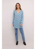 Bluzki damskie - Kaffe Tunika w kolorze błękitnym - miniaturka - grafika 1