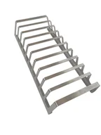 Akcesoria do grilla - Bbqnovation Stojak Żeberkowy Xxl W Całości Wykonany Ze Stali Nierdzewnej O Długości 42 Cm - miniaturka - grafika 1