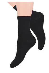 SKARPETY STEVEN 108 (kolor czarny, rozmiar 39-42) - Skarpetki damskie - miniaturka - grafika 1