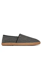 Espadryle męskie - Tommy Hilfiger Espadryle Hilfiger Chambray Espadrille FM0FM05391 Czarny - miniaturka - grafika 1