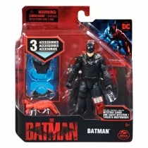 DC Comics DC Comics 6061619, Batman Figurka z 3 akcesoriami i tajemniczą kartą, Batman Film kolekcjonerskie zabawki dla dzieci dla chłopców i dziewcząt w wieku od 3 lat 6061619 - Figurki dla dzieci - miniaturka - grafika 1