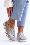 Półbuty damskie - Damskie Półbuty Wsuwane Skórzane Maciejka 03512-51 Zielone-40 - miniaturka - grafika 1