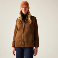 Bluzy sportowe damskie - Regatta Polar damski rozsuwany Mellrey Brązowy, Rozmiar: 52 - miniaturka - grafika 1