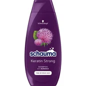 Szampony do włosów - Schwarzkopf Schauma Szampon do włosów Keratin Strong 400ml - miniaturka - grafika 1