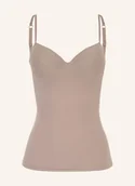 Biustonosze - Hanro Koszulka Z Biustonoszem Allure beige - miniaturka - grafika 1