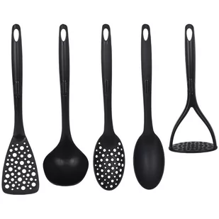 Excellent Houseware Przybory KUCHENNE, zestaw, komplet przyborów, chochla, łopatka, łyżka, tłuczek 259069 - Pozostałe akcesoria kuchenne - miniaturka - grafika 1