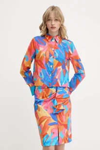 Morgan koszula bawełniana damska kolor pomarańczowy relaxed z kołnierzykiem klasycznym CANDY.F - Koszule damskie - miniaturka - grafika 1