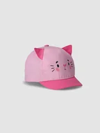Czapki dla dzieci - Coccodrillo Czapka z daszkiem WC3364223ALG Różowy - miniaturka - grafika 1