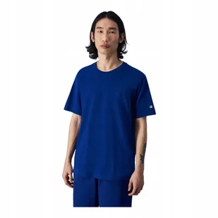 CHAMPION KOSZULKA MĘSKA T-SHIRT CREWNECK T-SHIRT NIEBIESKA r.M - Koszulki męskie - miniaturka - grafika 1