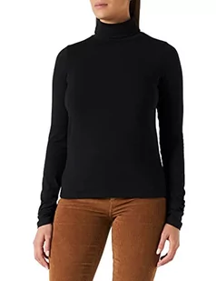 Sisley Damski sweter L/S 3S8WL200I T-shirt, czarny 100, M - Swetry damskie - miniaturka - grafika 1