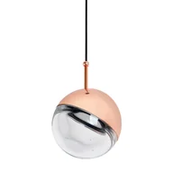 Lampy sufitowe - Lampa wisząca HALF miedziana - szkło, aluminium XCP9523.COPPER - miniaturka - grafika 1