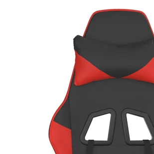 Lumarko Masujący fotel gamingowy z podnóżkiem czarno-czerwony - Fotele gamingowe - miniaturka - grafika 13
