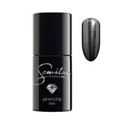 Lakiery hybrydowe - Semilac Lakier hybrydowy 108 Metallic Black - miniaturka - grafika 1