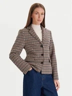 Marynarki i żakiety damskie - Tommy Hilfiger Marynarka Heritage WW0WW48266 Beżowy Regular Fit - miniaturka - grafika 1