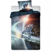 Pościel dla dzieci - Kosmos Pościel 140x200 70x90 Astronauta Galaktyka Bawełna 100% - miniaturka - grafika 1