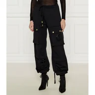Spodnie damskie - Just Cavalli Spodnie cargo Loose fit - miniaturka - grafika 1