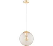 Lampy sufitowe - Żyrandol na lince LEILA 1xE27/15W/230V złoty - miniaturka - grafika 1