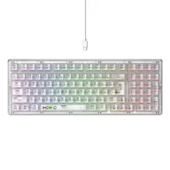Zestawy myszka + klawiatura - Klawiatura mechaniczna gamingowa Havit KB875L Przezroczysta - miniaturka - grafika 1