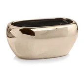 Donice - Osłonka ceramiczna rynna złota 27 cm - miniaturka - grafika 1