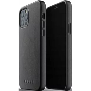 Mujjo Etui Leather Case iPhone 12 / 12 Pro czarne - Etui i futerały do telefonów - miniaturka - grafika 1
