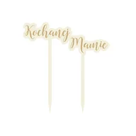 Dekoracje i nakrycia stołu na imprezę - Topper Na Tort Kochanej Mamie - miniaturka - grafika 1